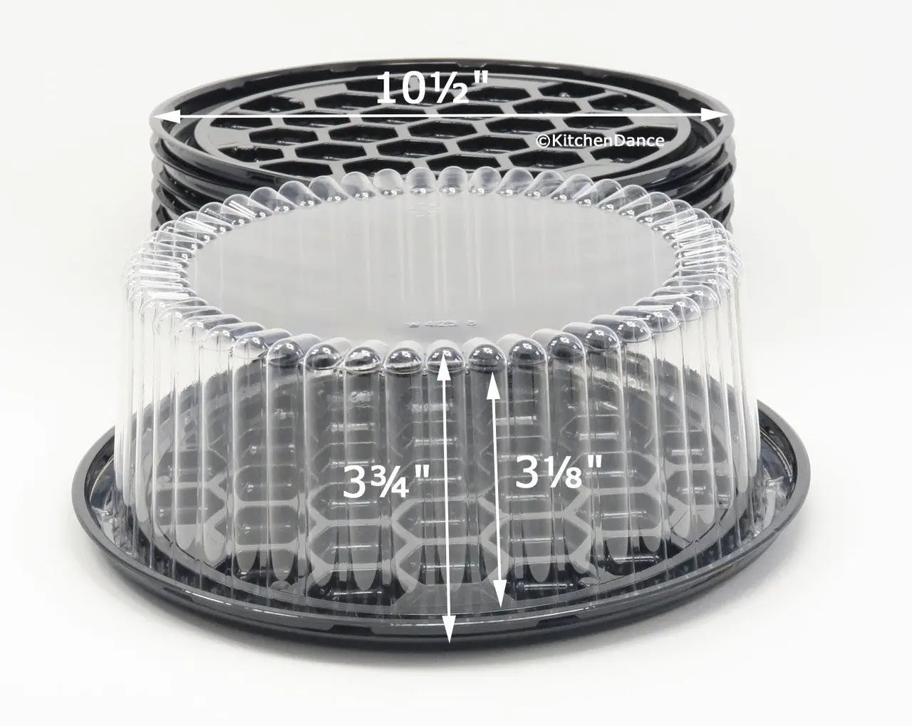 8" Cake  Container for 1 or 2 layers - Case of 160 - #WG22 D & W Fine pack