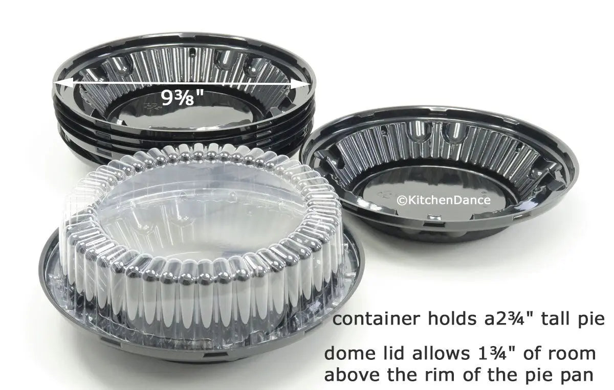 8" Two Piece High Dome Plastic Pie Container - Case of 100 #WJ37 D & W Fine pack