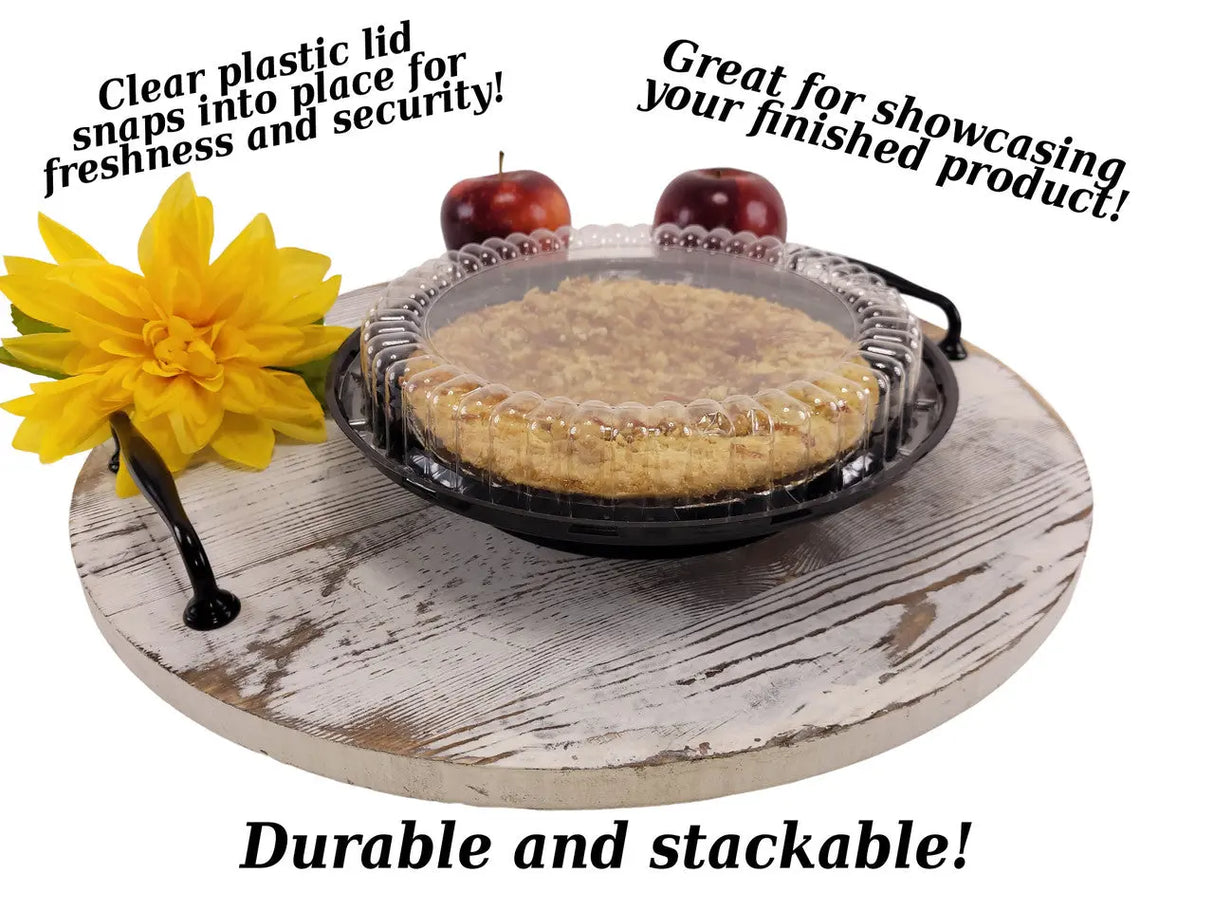8" Two Piece High Dome Plastic Pie Container - Case of 100 #WJ37 D & W Fine pack