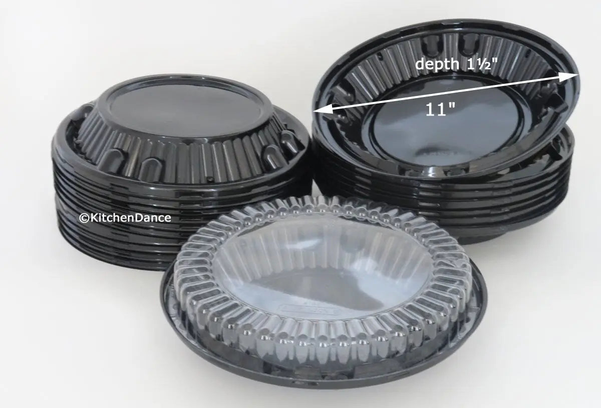 10" Plastic Pie Container - Low Dome Lid - Case of 160 - #WJ44 D & W Fine pack