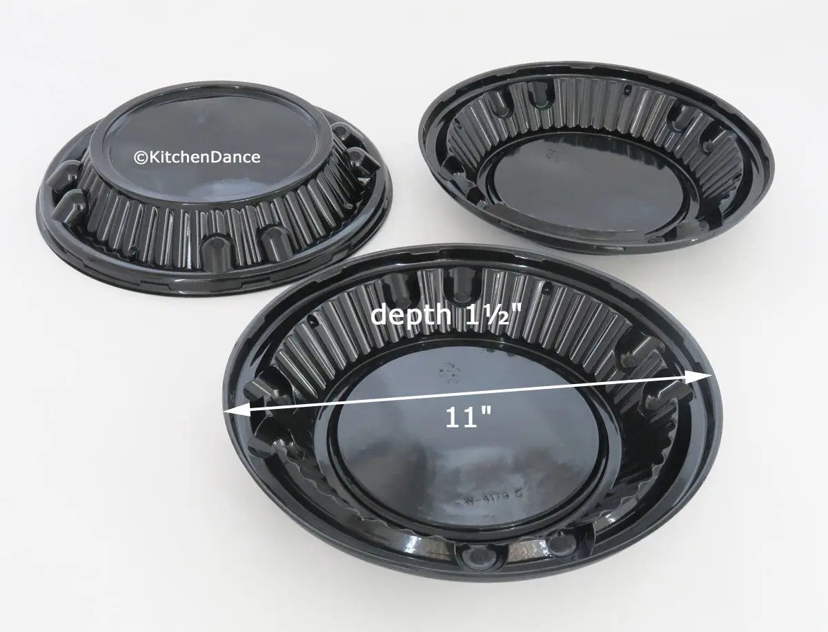 10" Plastic Pie Container - Low Dome Lid - Case of 160 - #WJ44 D & W Fine pack
