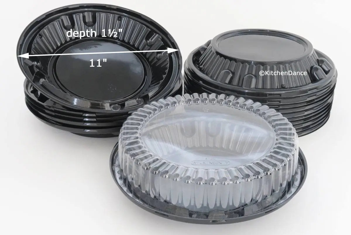 10" Plastic Pie Container with High Dome Lid - Case of 160 - #WJ45 D & W Fine pack