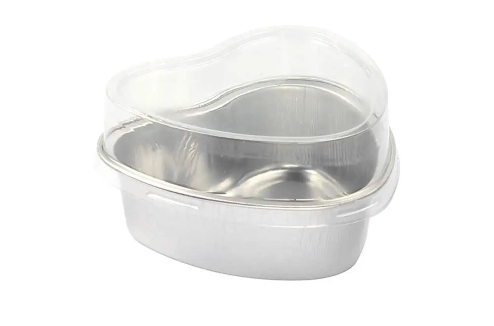 Mini Heart Shaped Foil Pan with Plastic Lid - Case of 2000 - #3055P KitchenDance