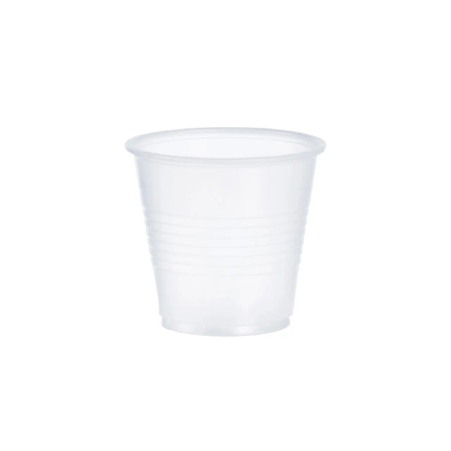 Dart 3.5 oz. Translucent HIPS Plastic Cold Cup - Case of 2500 - #Y35 Dart Container