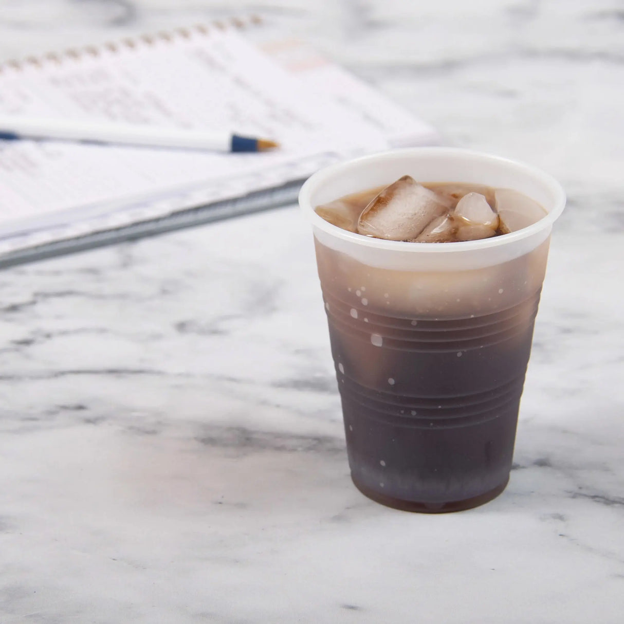 Dart 9 oz. Plastic Translucent Cold Cup - Case of 2500 - #Y9 Dart Container