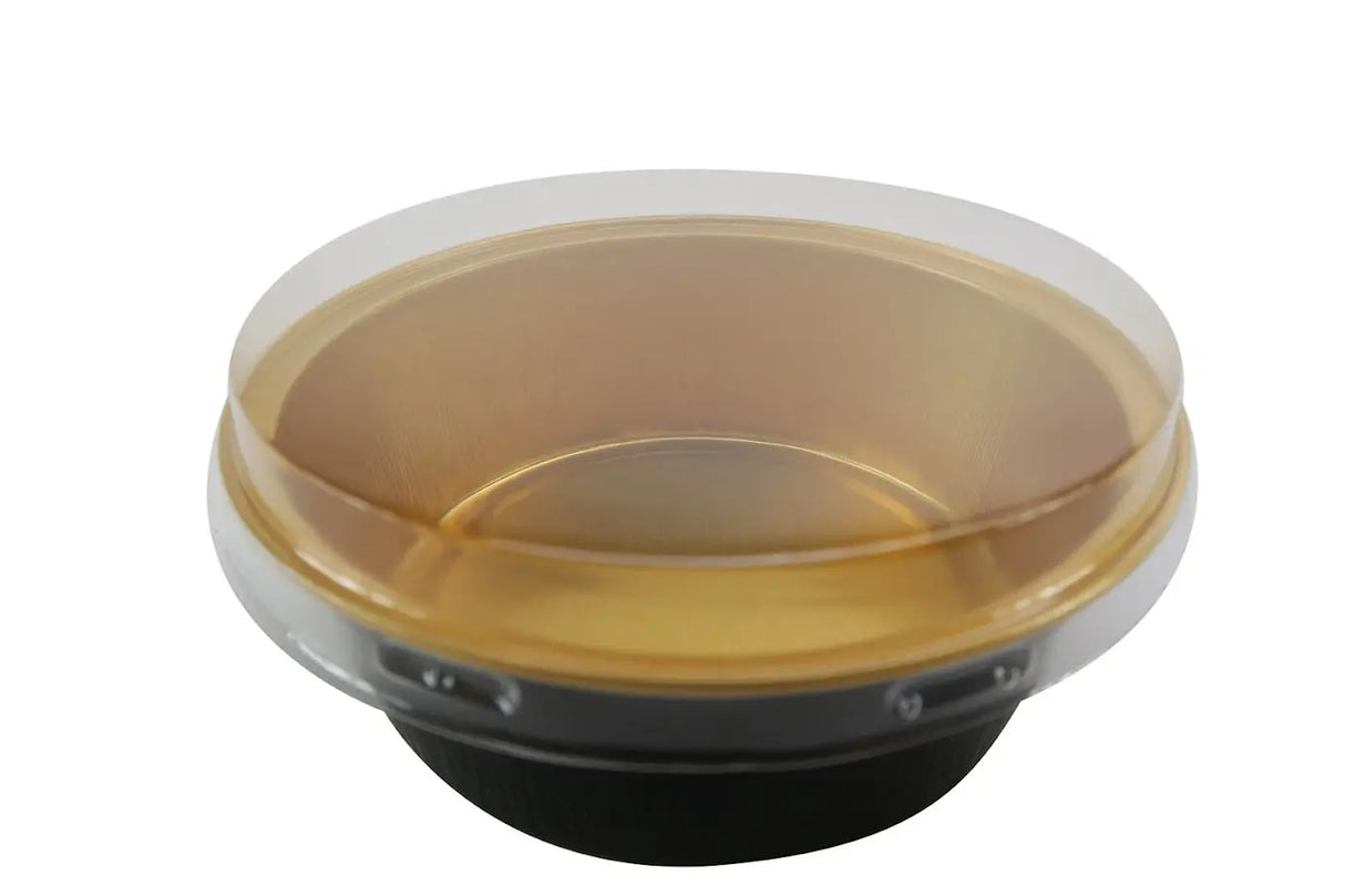 5 oz. Foil Cup with Plastic Lid  Case of 2000 - #A41P KitchenDance