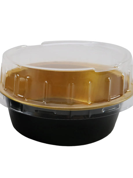 5 oz. Foil Cup with Plastic Lid  Case of 2000 - #A41P KitchenDance