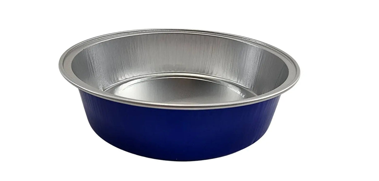 8 oz. Smoothwall Colored Disposable Foil Pan- Case of 1000 - #A42NL KitchenDance