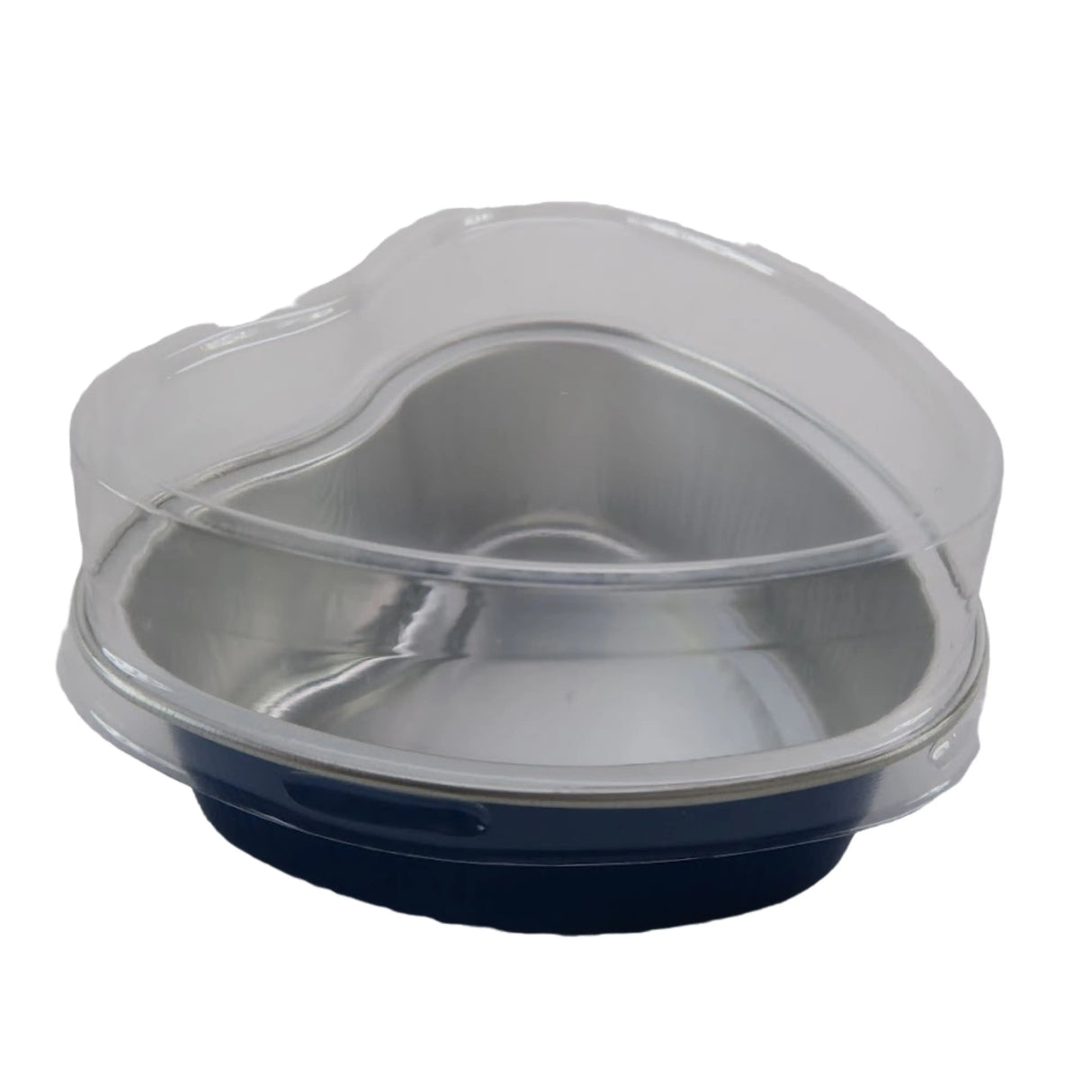 Mini Heart Shaped Foil Pan with Plastic Lid - Case of 2000 - #3055P KitchenDance