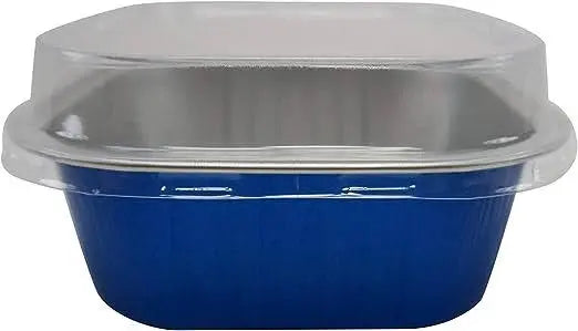 11 oz. Square Foil Cup with Snap-on Plastic Lids - Case of 1000 - #A24P KitchenDance