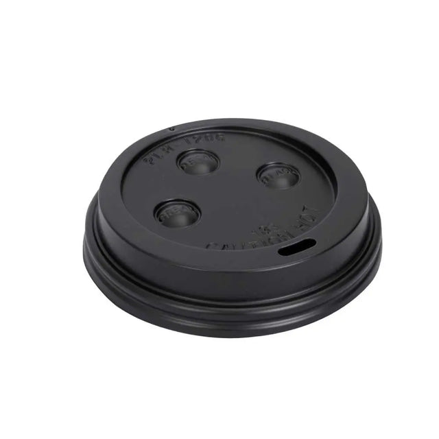 Prime Source Black Lid for 10/12/16/20/24 Ounce Coffee Cups - Case of 1000 Prime Source