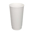 Prime Source White Paper Double Wall Hot Cup, 20 Ounce Capacity - Case of 500 Prime Source