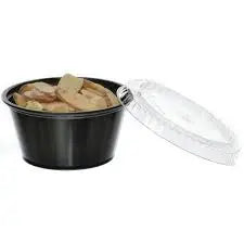 Prime Source 3.25 oz. Black Portion Cup - Case of 2500 Prime Source