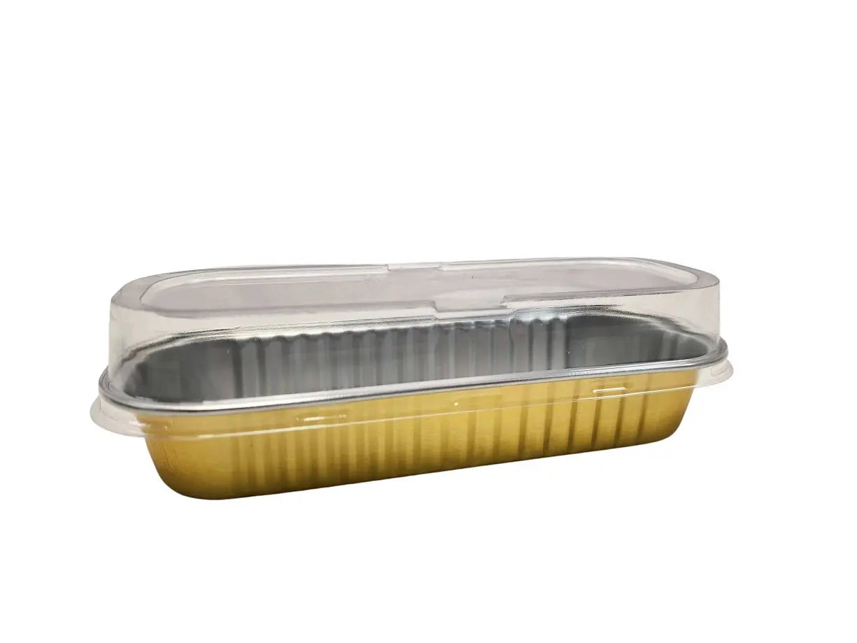 Rectangular Colored Dessert Tin with Stackable Lid - Case of 1000 - #A43P KitchenDance