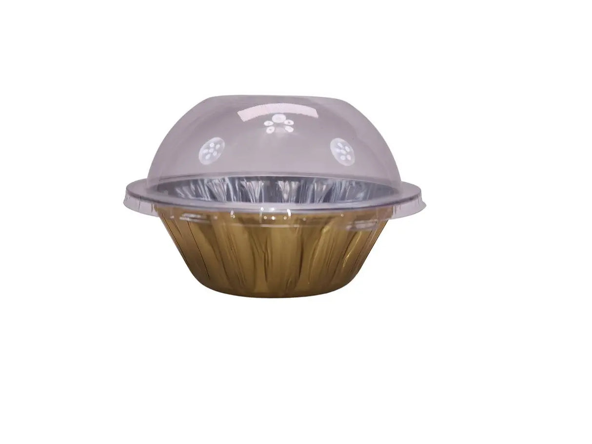 18 oz. Jumbo Disposable Aluminum Pot Pie Pan with Lid- Case of 600 -  #A57P KitchenDance