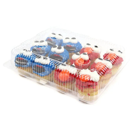 12 Count Plastic Cupcake Container- Case of 100 - #CPC-212 D & W Fine pack