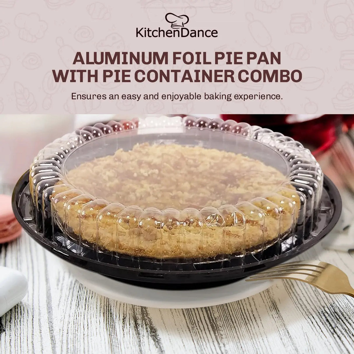 9" Pie Container with Low Dome Lid - Case of 160 - #WJ40 D & W Fine pack