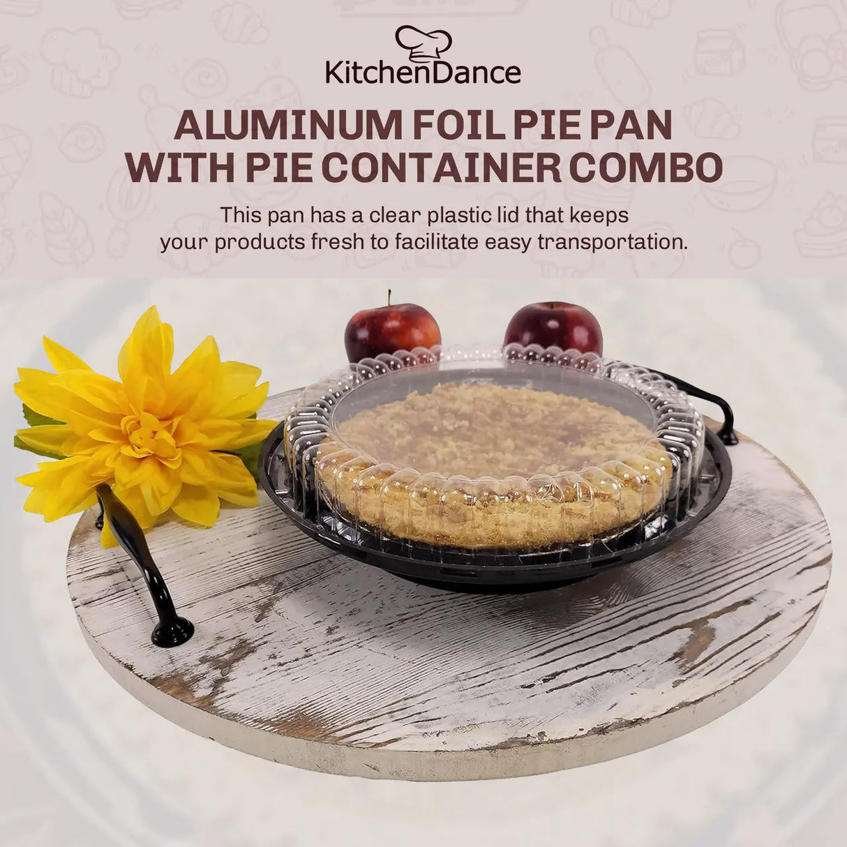 9" Plastic Pie Container w/ High Dome Lid - Case of 160 - #WJ43 D & W Fine pack