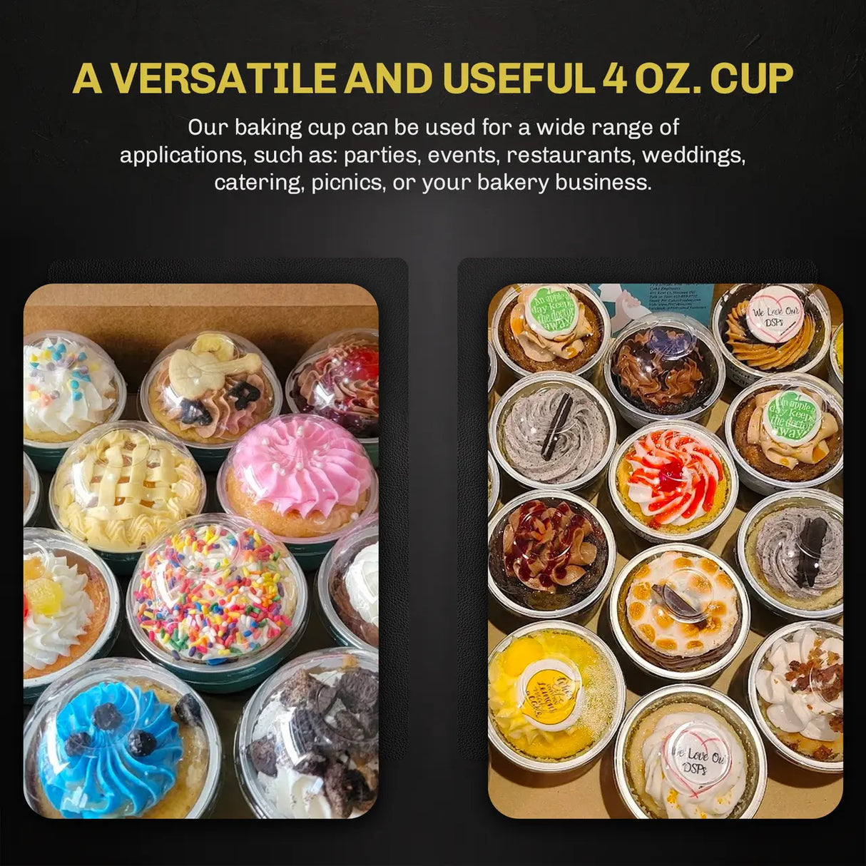 4 oz. Disposable Colored Aluminum Ramekins with Lids Case of 2000- #A50P KitchenDance