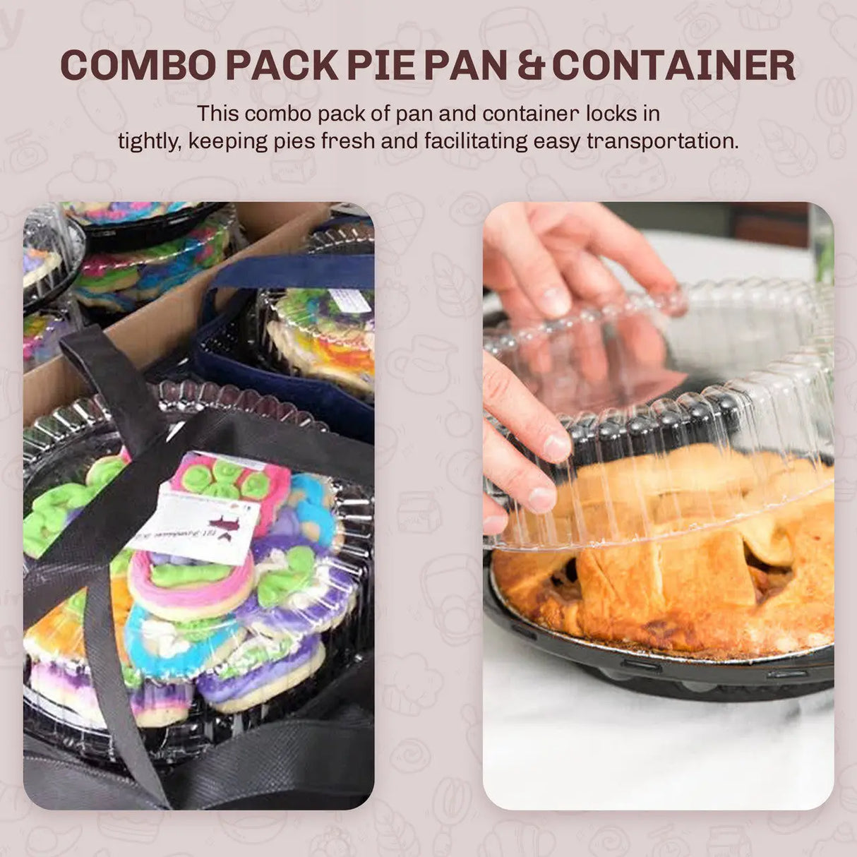 9" Pie Container with Low Dome Lid - Case of 160 - #WJ40 D & W Fine pack