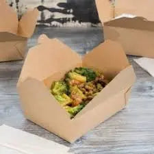 8.5 x 6 x 2"  Medium Kraft Take Out box #2 -  Case of 200 Premier Essential