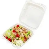 9 x 9 x 3 MFPP 1 Compartment Hinged Take Out Container White - Case of 150 D & W Fine pack