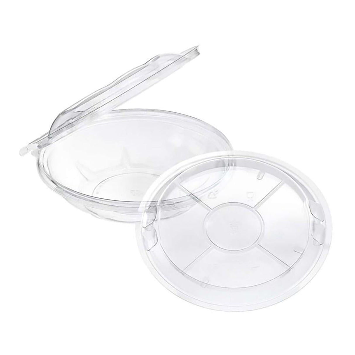 Safe-T-Fresh 1- Compartment Plastic Tray Insert, 9.8 oz. Capacity - #FMT1LRN Inline Plastics