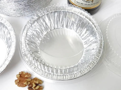 Plastic Lid for  5" Disposable 8 oz.  Foil Tart or Pie Pan - Case of 1000 - #P501 Detroit Forming