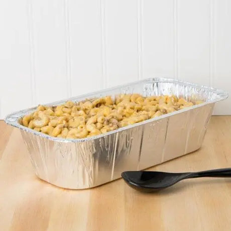 Disposable Foil 5 lb. Loaf Pan or ⅓ Size Steam Table - Case of 200- #5200 Handi-Foil