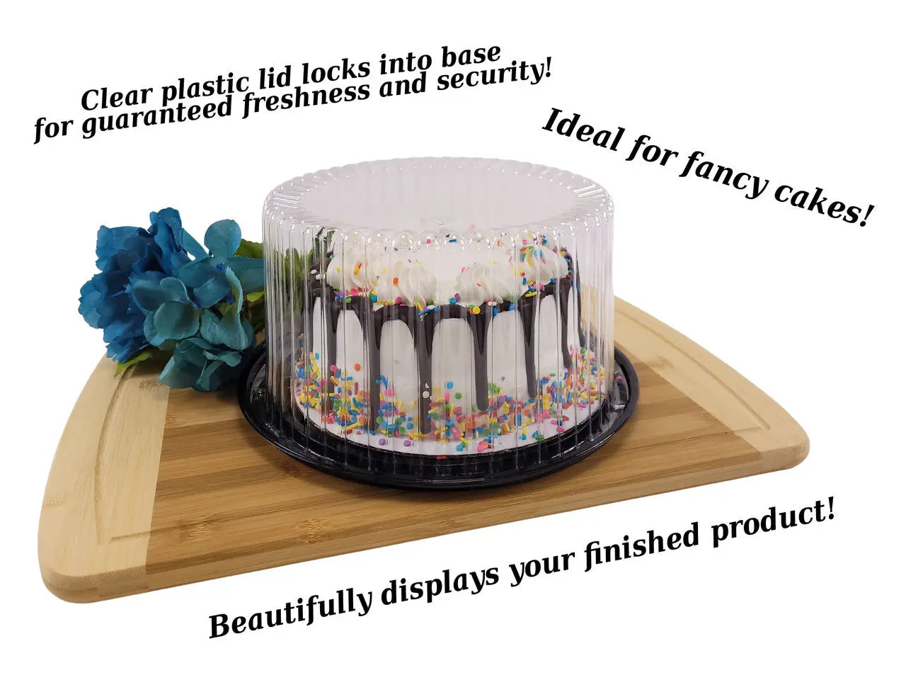 9"  Cake Container for 2-3 layers  Case of 80 - #WG27 D & W Fine pack
