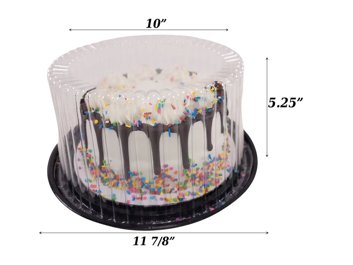 10" Cake Container for 2-3 layers  Case of 80 - #WG40 D & W Fine pack