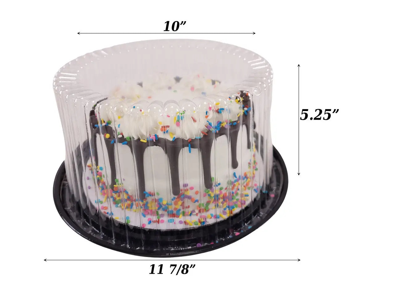 10" Cake Container for 2-3 layers  Case of 80 - #WG40 D & W Fine pack