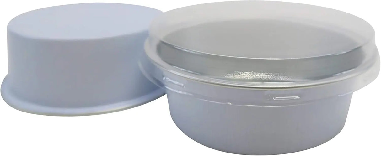 5 oz. Foil Cup with Plastic Lid  Case of 2000 - #A41P KitchenDance