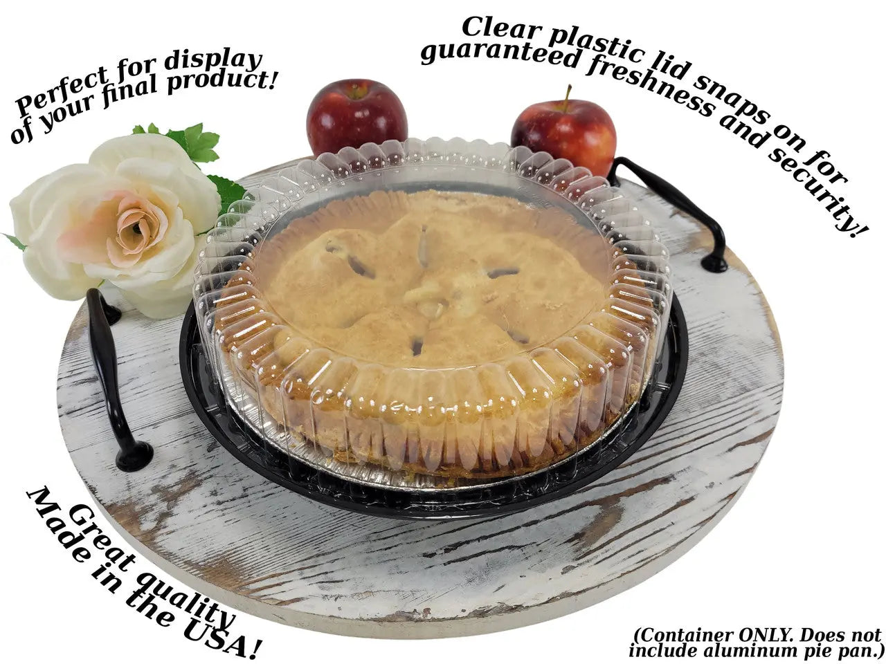 8" Low Dome Pie Container  Case of 100 - #WJ46 D & W Fine pack