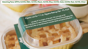 Plastic lid for 11 oz. Square Foil Cup - Case of 1000 - #PL-A24 KitchenDance