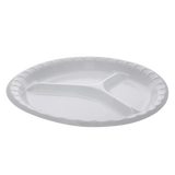 10.25" Placesetter Deluxe Laminated White PS Foam Plate - Case of 540
