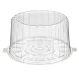 7" Plastic 2-Piece Double Layer Round Cake Container - Case of 100 - #1007CL