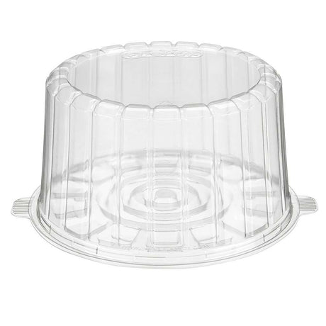 7" Plastic 2-Piece Double Layer Round Cake Container - Case of 100 - #1007CL
