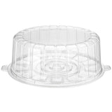 7" Plastic 2-Piece Single Layer Round Cake Container - Case of 100 - #1007SCL
