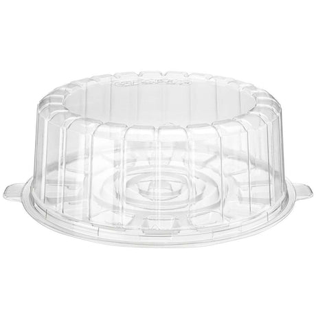 7" Plastic 2-Piece Single Layer Round Cake Container - Case of 100 - #1007SCL
