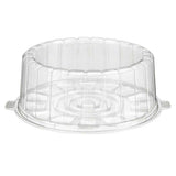 8" Two-Piece Single Layer Plastic Round Cake Container - Case of 100 - #1008SCL