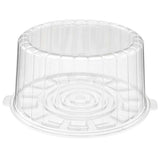 9" Two-Piece Double Layer Plastic Round Cake Container - Case of 50 - #1009CL