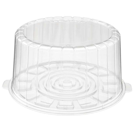 9" Two-Piece Double Layer Plastic Round Cake Container - Case of 50 - #1009CL