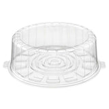 9" Two-Piece Single Layer Plastic Round Cake Container - Case of 50 -  #1009SCL