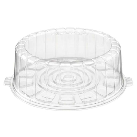 9" Two-Piece Single Layer Plastic Round Cake Container - Case of 50 -  #1009SCL