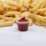 Dart 1 oz. Contact Clear PP Plastic Portion Container - Case of 2500 - #100PC