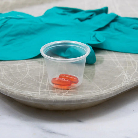 Dart 1 oz. Contact Clear PP Plastic Portion Container - Case of 2500 - #100PC Dart Container