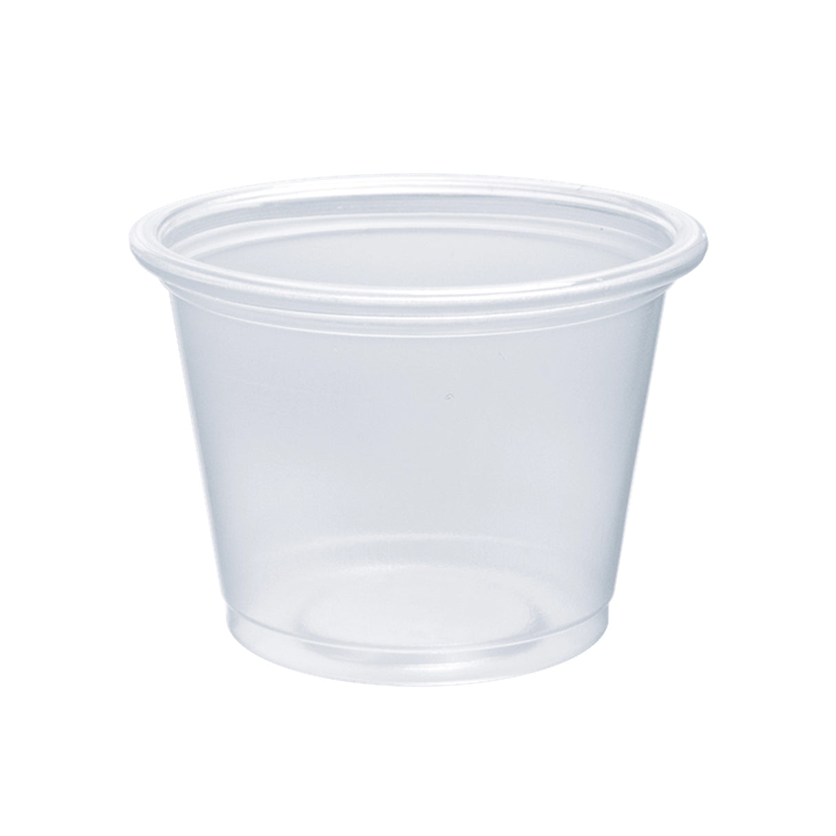 Dart 1 oz. Contact Clear PP Plastic Portion Container - Case of 2500 - #100PC