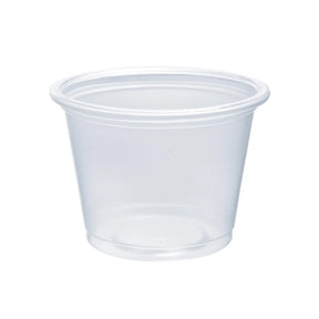 Dart 1 oz. Contact Clear PP Plastic Portion Container - Case of 2500 - #100PC Dart Container