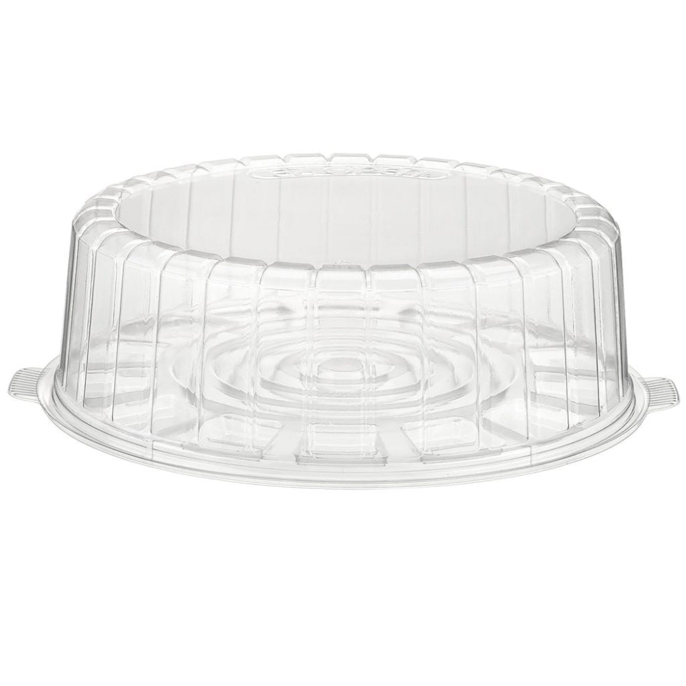 10" Two-Piece Single Layer Round Cake Container - Case of 50 - #1010SCL